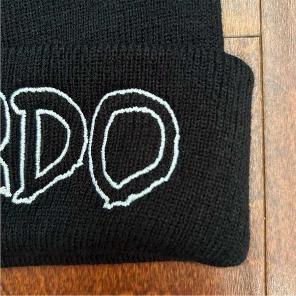 Jeffree Star Weirdo Knitted Beanie, Black and White, Embroidered Lettering, NWOT - Picture 3 of 7